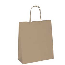 [77525] 25 SHOPPERS CARTA BIOKRAFT 22X10X29CM NEUTRO CORDINO AVANA