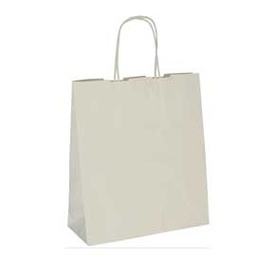 [77533] 25 SHOPPERS CARTA BIOKRAFT 36X12X41CM TWISTED SABBIA
