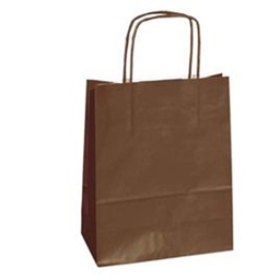 [82228] 25 shoppers carta kraft 18x8x24cm twisted marrone