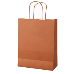 [96041] 25 shoppers Twisted carta kraft 22x10x29cm terracotta Mainetti Bags
