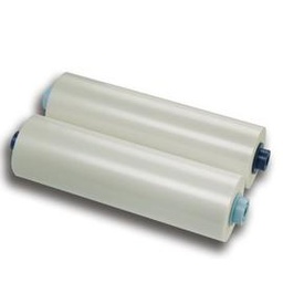 [50160] 2 BOBINE FILM X PLASTIFICAZIONE 305MMX75MT 75MIC. LUCIDO