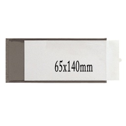 [25230] 2 PORTAETICHETTE ADESIVE IES A4 65X140MM SEI