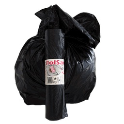 [89607] 30 Sacchi nero 55x70cm 38Lt 19mic Rolsac