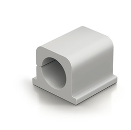 [86714] 4 Clip fermacavi adesivi per 2 cavi - grigio - Durable
