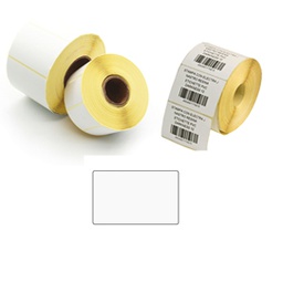 [87078] 5.000 Etichette Trasf. Termico f.to 50x30mm - 2 piste - remov.Printex