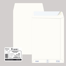 [90096] 500 buste sacco KAMI STRIP bianca carta riciclata FSC® 229x324mm 100gr Pigna Env