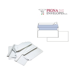 [36972] 500 busteSILVER90 STRIP FSC®bianca internografata s/finestra110x230mm 90gr Pigna