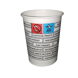 [90245] 50 Bicchieri in carta con marcatura S.U.P 180ml Dopla Green