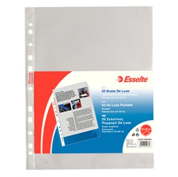 [45790] 50 BUSTE FORATE 22X30 13/100 B.A. DE LUXE ESSELTE