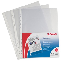 [45791] 50 BUSTE FORATE 22X30 13/100 LISCIO DE LUXE ESSELTE
