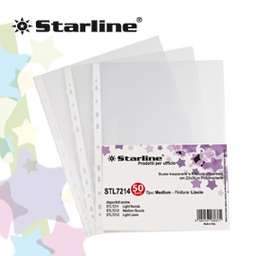 [STL7213] 50 BUSTE FORATE 22X30 LISCIO Light Starline