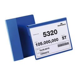 [83503] 50 buste identificazione con aletta 210x148mm (A5-oriz 1722 Blu Durable