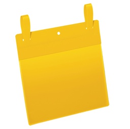 [90111] 50 buste identificazione con fascette 210x148mm(A5-ORIZ.art.1749Giallo DURABLE