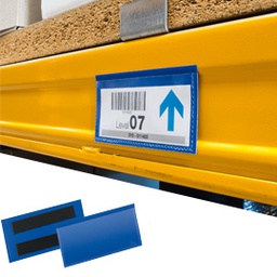 [80643] 50 buste identificazione magnetiche 100x38mm art.1741 Blu DURABLE