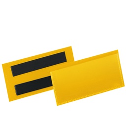 [90106] 50 buste identificazione magnetiche 100x38mm art.1741 Giallo DURABLE