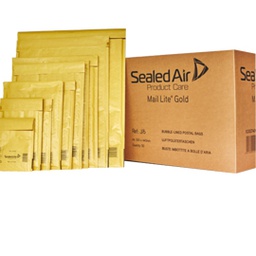 [80720] 50 Buste imbottite GOLD H 27X36cm UTILE avana - conf.risparmio MAIL LITE®