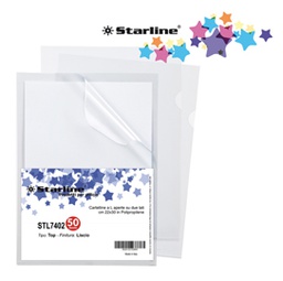 [STL7402] 50 Cartelline a L 22x30cm Liscio Top Starline