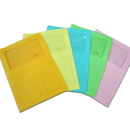 [56629] 50 Cartelline a L c/finestra rosa 120gr Sintex Blasetti