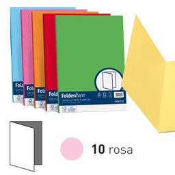 [64436] 50 cartelline semplici ACQUA 200gr 25x34cm rosa FAVINI