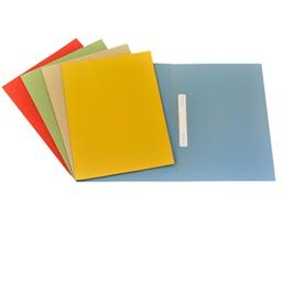 [37523] 50 CARTELLINE SEMPLICI C/PRESSINO AZZURRO 25X34 200GR MANILLA