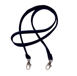 [94842] 50 Cordoncino Pass M in raso nero lungh. 85cm Sei Rota