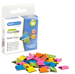 [83218] 50 Molle di ricambio per Supaclip 40 Colori assortiti Rapesco