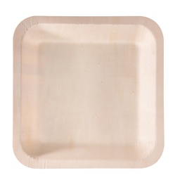 [96710] 50 Piatti monouso in legno quadrati 25 x 25cm Signor Bio