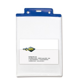 [94839] 50 Portanome PVC A6 Pass 6ST blu Sei Rota