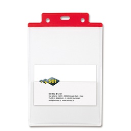 [94840] 50 Portanome PVC A6 Pass 6ST rosso Sei Rota