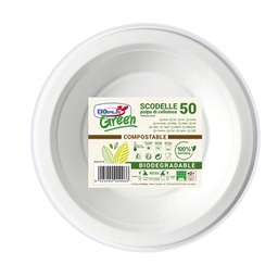 [91415] 50 Scodelle 355ml BIODEGRADABILI Dopla Green art. 07761