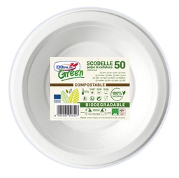 [88976] 50 Scodelle D175mm BIODEGRADABILI Dopla Green art. 7707
