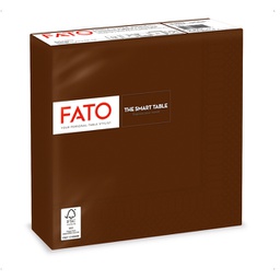 [91344] 50 tovaglioli carta 33x33cm 2 Veli Cioccolata Fato