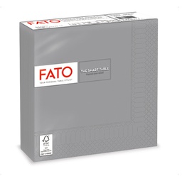 [91346] 50 tovaglioli carta 33x33cm 2 Veli Grigio Fato