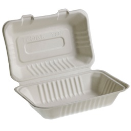 [90258] 50 Vaschette Sandwich box 25,1x16,2cm Take away BIO Leone