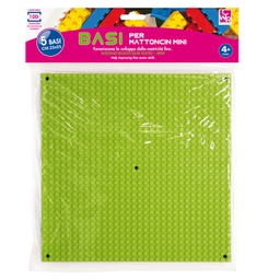 [88987] 5 basi per costruzioni Micro 25x25cm in colori assortiti CWR