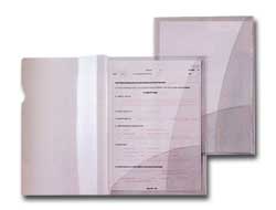 [25064] 5 CARTELLINE C/TASCHE CAPRI 69/2 21X29,7 PVC CRISTALLO