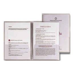 [25065] 5 CARTELLINE C/TASCHE CAPRI 69/T2 21X29,7 PVC CRISTALLO