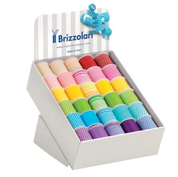 [88260] 60 rocche nastro in polipropilene 10mmx10mt fantasie ass. primavera Brizzolari