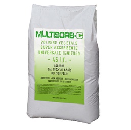 [93781] 6,5kg Polvere assorbente vegetale universale ignifuga