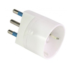 [62607] ADATTATORE SEMPLICE CON SPINA 2P+T 16A - PRESA SCHUKO 16A