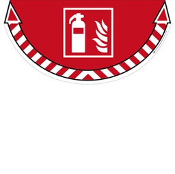 [80656] ADESIVO SEGNALATORE da TERRA ''Estintore'' 70x35cm Take Care Cep