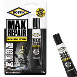 [71942] ADESIVO UNIVERSALE 20GR BOSTIK MAX REPAIR TRASPARENTE
