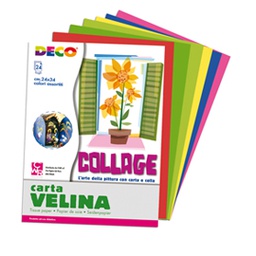 [82002] Album di carta velina 24fg 24x34cm colori assortiti DECO