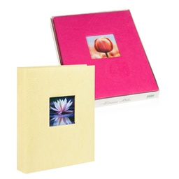 [82348] Album foto 24x31cm 30fg cart. c/velina cop.personalizzabile colori ass. LEBEZ