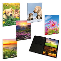 [55617] ALBUM FOTO SALDATO 23X30cm fino a 80 FOTO 14x19cm assortiti LEBEZ