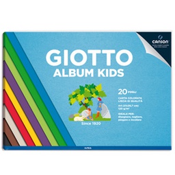 [86056] Album Kids Carta colorata 2+ f.to A4 120gr 20fg Giotto