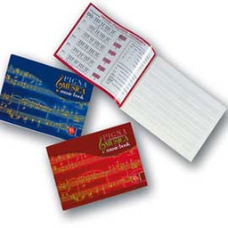 [51333] ALBUM MUSICA 17X24CM 16FG 85GR 5 PENTAGRAMMI