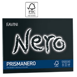 [34937] Album PRISMANERO 10fg 128gr 24x33cm monoruvido FAVINI