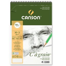 [85626] Album spiralato lato corto ''C'' A' GRAIN A4+ 30 fg. 125 gr. Canson