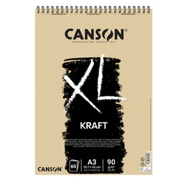 [85643] Album spiralato lato corto XL KRAFT A3 60 fg. 90 gr. Canson